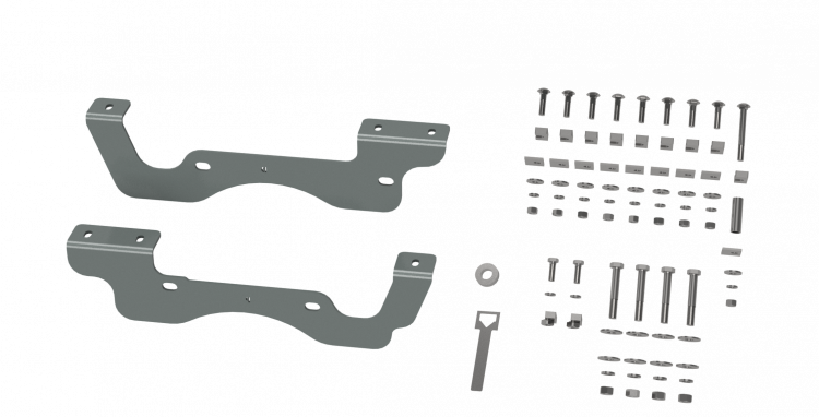 B&W RVK2402 Rail and Bracket Kit - 2017-2022 Ford F250 & F350 Trucks