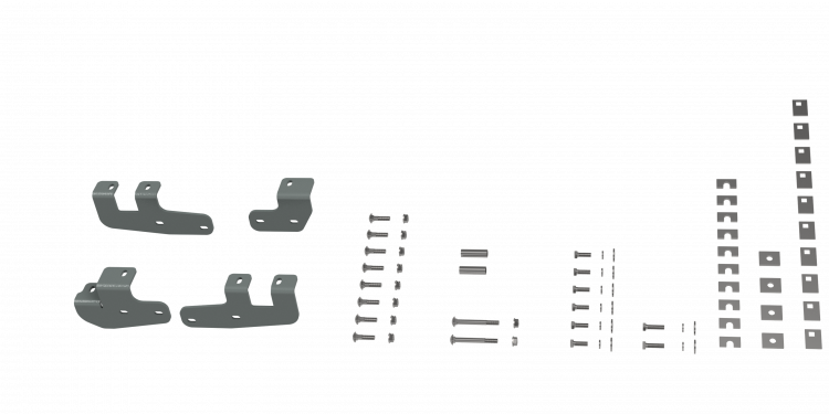 B&W RVK2602 Rail and Bracket Kit - 2014-2022 Ram 2500 Trucks