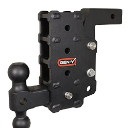 Gen-Y Phantom Flip & Tow Adjustable Drop Hitch β 2" Shank β 12K Capacity β GNY-GH-15012K